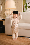 Baju Melayu Babies Teluk Belanga Smart Fit - Khaki