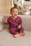 Baju Melayu Babies Teluk Belanga Smart Fit - Berry