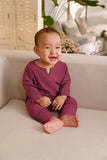 Baju Melayu Babies Teluk Belanga Smart Fit - Berry