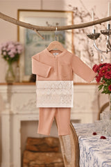 Baju Melayu Babies Luxury Bespoke Fit - Caramel Cream