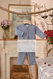 Baju Melayu Babies Luxury Bespoke Fit - Tempest Blue