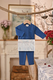 Baju Melayu Babies Luxury Bespoke Fit - Deep Water Blue