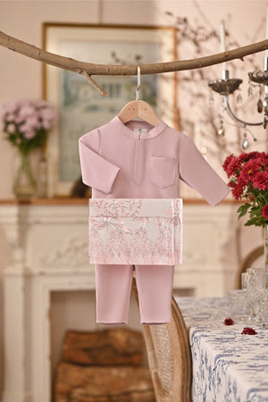 Baju Melayu Babies Majestic Bespoke Fit - Pale Lilac