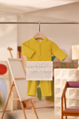 Baju Melayu Babies Couture Bespoke Fit - Maize Yellow