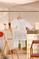 Baju Melayu Babies Couture Bespoke Fit - Off White