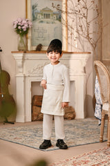 Baju Melayu Kids Luxury Bespoke Fit - Moonbeam