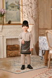 Baju Melayu Kids Luxury Bespoke Fit - Light Taupe