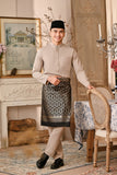 Baju Melayu Luxury Bespoke Fit - Light Taupe