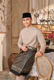 Baju Melayu Luxury Bespoke Fit - Light Taupe