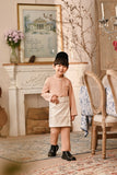 Baju Melayu Kids Luxury Bespoke Fit - Caramel Cream