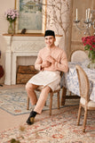 Baju Melayu Luxury Bespoke Fit - Caramel Cream