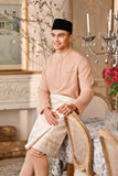 Baju Melayu Luxury Bespoke Fit - Caramel Cream