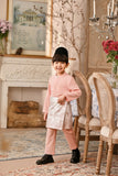 Baju Melayu Kids Luxury Bespoke Fit - Peach Pink