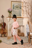 Baju Melayu Kids Luxury Bespoke Fit - Peach Pink