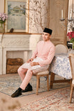 Baju Melayu Luxury Bespoke Fit - Peach Pink