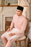 Baju Melayu Luxury Bespoke Fit - Peach Pink