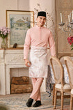 Baju Melayu Luxury Bespoke Fit - Peach Pink