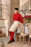 Baju Melayu Luxury Bespoke Fit - Crimson Red