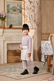 Baju Melayu Kids Luxury Bespoke Fit - Lavender Frost