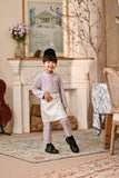 Baju Melayu Kids Luxury Bespoke Fit - Lavender Frost