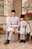 Baju Melayu Kids Luxury Bespoke Fit - Lavender Frost