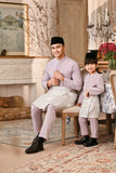 Baju Melayu Kids Luxury Bespoke Fit - Lavender Frost