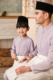 Baju Melayu Kids Luxury Bespoke Fit - Lavender Frost