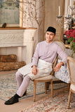 Baju Melayu Luxury Bespoke Fit - Lavender Frost