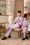 Baju Melayu Luxury Bespoke Fit - Orchid Bloom