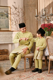 Baju Melayu Kids Luxury Bespoke Fit - Bog Green