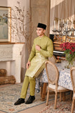 Baju Melayu Luxury Bespoke Fit - Moss Green