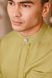 Baju Melayu Luxury Bespoke Fit - Moss Green