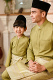 Baju Melayu Luxury Bespoke Fit - Moss Green