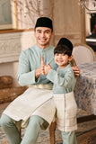 Baju Melayu Kids Luxury Bespoke Fit - Haze Mint