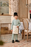 Baju Melayu Kids Luxury Bespoke Fit - Haze Mint