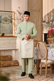 Baju Melayu Luxury Bespoke Fit - Baby Mint