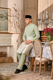 Baju Melayu Luxury Bespoke Fit - Baby Mint