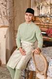 Baju Melayu Luxury Bespoke Fit - Baby Mint