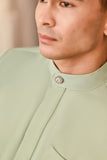 Baju Melayu Luxury Bespoke Fit - Baby Mint