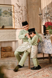 Baju Melayu Luxury Bespoke Fit - Baby Mint