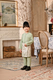 Baju Melayu Kids Luxury Bespoke Fit - Baby Mint