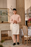 Baju Melayu Majestic Bespoke Fit - Pale Blush