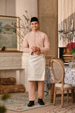 Baju Melayu Majestic Bespoke Fit - Pale Blush