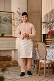 Baju Melayu Majestic Bespoke Fit - Pale Blush