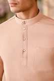 Baju Melayu Majestic Bespoke Fit - Pale Blush