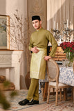 Baju Melayu Luxury Bespoke Fit - Green Olive