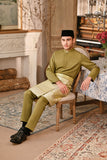 Baju Melayu Luxury Bespoke Fit - Green Olive