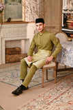 Baju Melayu Luxury Bespoke Fit - Green Olive