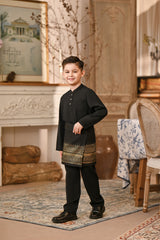 Baju Melayu Kids Majestic Bespoke Fit - Black