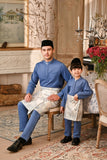 Baju Melayu Luxury Bespoke Fit - River Blue